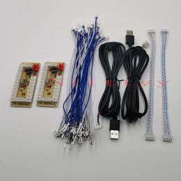 Kabels 20 stks /veel nul vertraging arcade diy kit pc usb encoder joystick voor 4way en 8way zippy joystick arcade knop