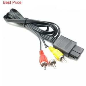 Kabels 20 stks N64 AV -kabel NGC AV -kabel Super SNES Multipurpose AV -kabel 1.8m N64 Drie rij AV -kabel