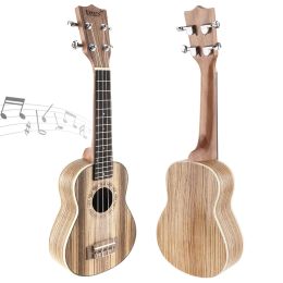 Kabels 21 inch hoogwaardige draagbare sopraan ukulele 15 fret vier strings zebra houten gitaar ukelele muzikaal strijkinstrument