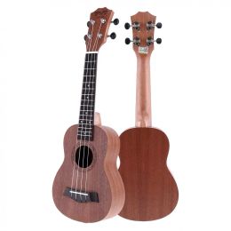 Câbles 21 pouces soprano ukuléle sapele 15 fret quatre cordes instrument de musique accessoires de guitare 21 pouces ukulélé