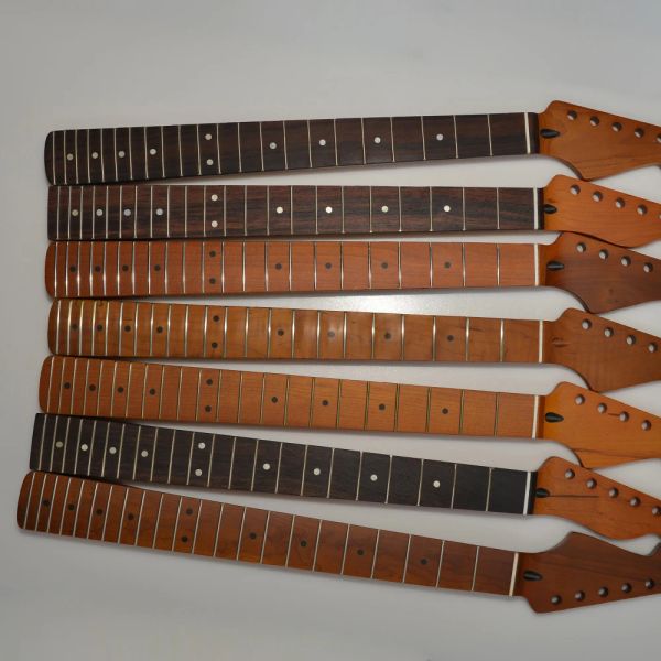 Cables 22 tretos TL Tl Cuello de guitarra de arce asado con diapasón de arce para tl reemplazo de guitarra eléctrica ST Cuello de guitarra