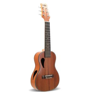 Câbles 28 pouces ukulélé acajou solide 6 string guitare rose-faire de guitare concert de guitare mini-guitare cadeau uk2852