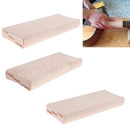 Câbles 3 x Bloc de ponçage de rayon en bois pour outil de nivellement de la guitare