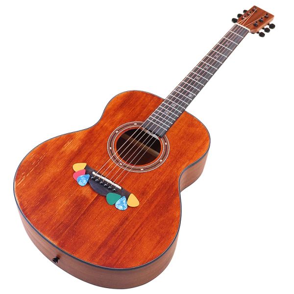 Câbles 36 pouces mini guitare de voyage électrique guitare acoustique guitare complète sapele mini guitare guitare canaire avec eq