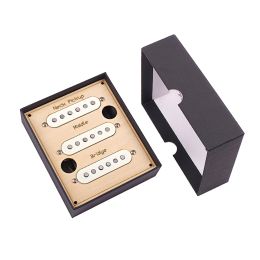 Câbles 3pc Vintage V70 Kit de pick-up à bobine unique Ensemble pour la guitare électrique 6 cordes N / m / b Alnico V Pole d'espacement 50/50/52 mm parties