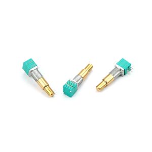 Câbles 3pcs Double potentiomètre rotatif à double arbre concentrique avec potentiomètre de guitare détente centrale A100K / C1m