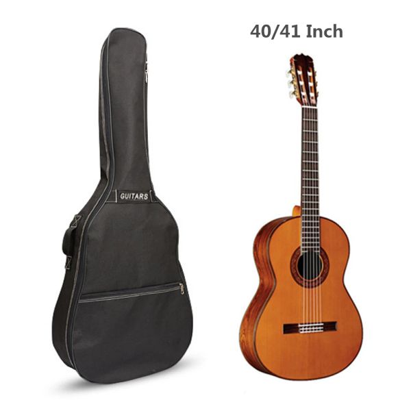 Câbles Sac de guitare 40/41 pouces sac à dos oxford guitare Gig Sac Couverture avec bretelles doubles pour guitare classique