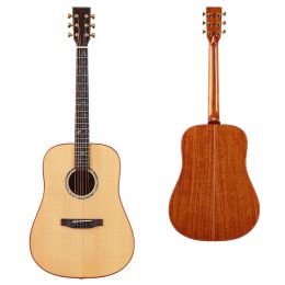 Câbles 41 pouces Full solide sapele bois acoustique guitare 6 cordes guitare folk marron