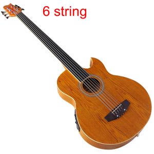 Câbles 5 String Electric Acoustic Bass Guitar Corps Ashwood Body 43inch Matte Finis