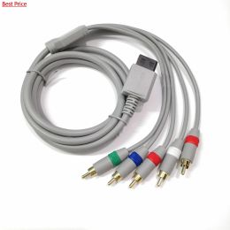 Cables 50 Uds 1080P Cable componente HDTV Audio Video AV 5RCA Cable para Nintendo Wii Cable de juego compatible con sistema HDTV 1080i/720p