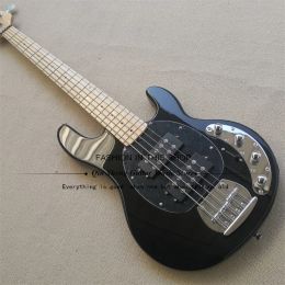 Kabels 5String Electric Guitar Bass, JB Metal Sliver Blue Bass, Maple Neck Rosewood Benebord, Factory Custom