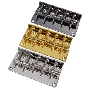 Câbles un ensemble Chrome Black Gold Vintage Top Load 5 cordes électriques Bass Guitar Bridge Accessoires