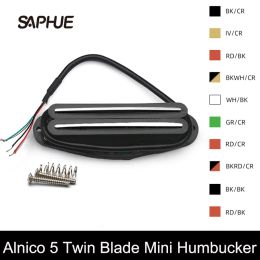Câbles Alnico 5 Double rails chauds Humbucker Pickup simple taille pour les pièces de guitare ST / SQ 9K Multicolour