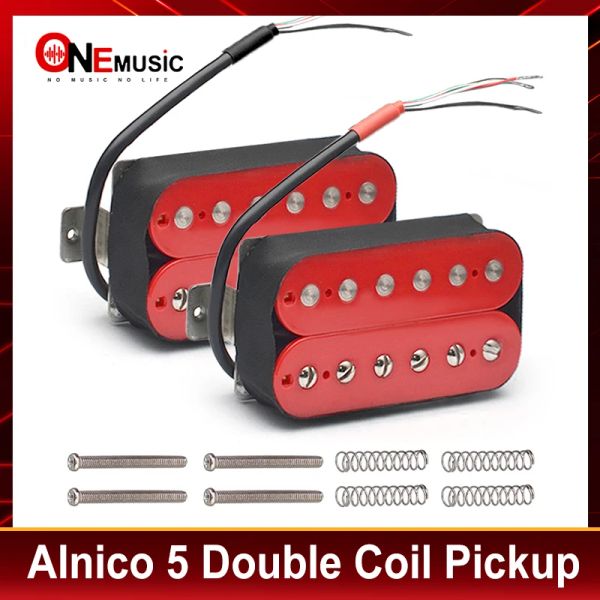 Câbles alnico 5 pick-up de guitare électrique Humbucker pick-up à double bobine alnico v parties guitare rouges