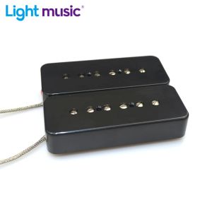 Câbles Alnico 5 Soapbar P90 Guitar Neck Bridge Pickups Black Guitar Accessoires Guitar Bridge Prise