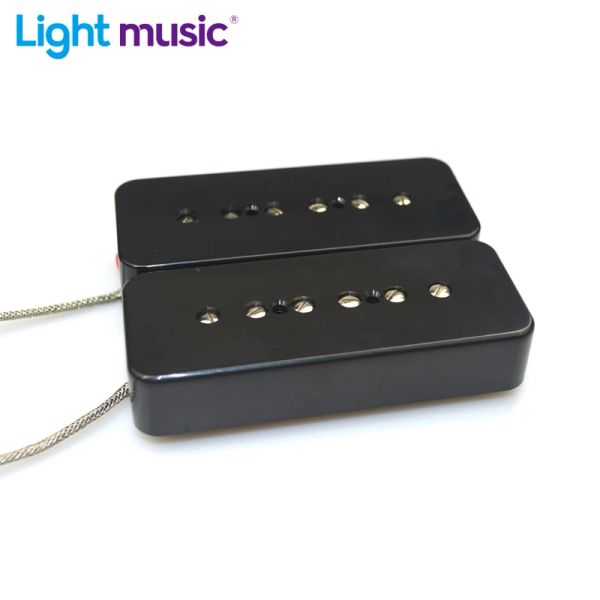 Câbles Alnico 5 Soapbar P90 Guitar Neck Bridge Pickups Black Guitar Accessoires Guitar Bridge Prise