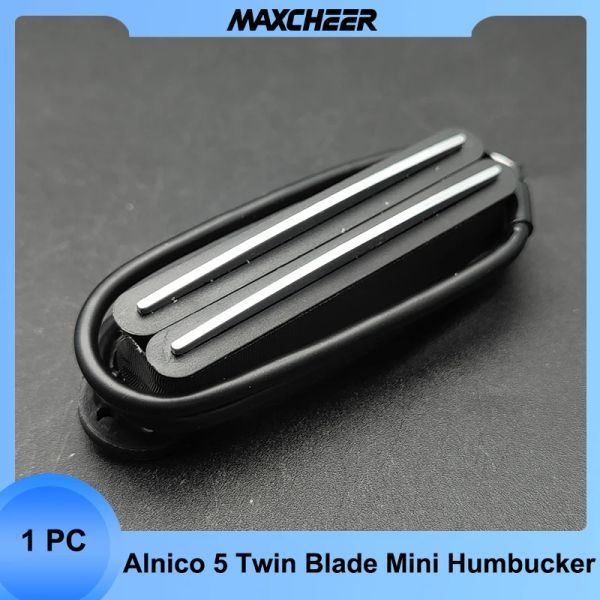 Cables Alnico 5 Twin Blade Humbucker Mini Pickup Doble Coil 9K para ST Pickup Pickup Piezas de guitarra eléctrica Multi Color