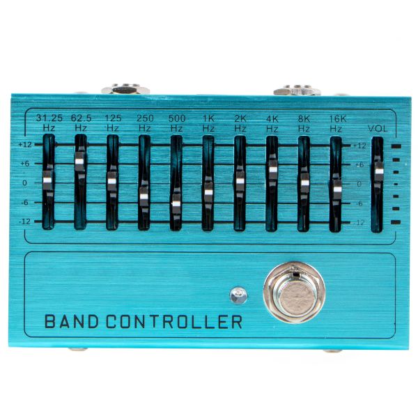 Cables Band Controlador Equalizer 10 banda EQ Pedal para la guitarra Bass True Bypass 31.25Hz a los efectos de 16 kHz