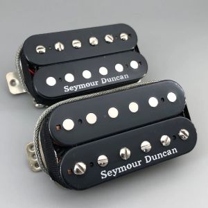 Kabels zwarte cover Alnico 5 gitaar pick -ups 2 afgeschermde draden HH -brug en nek humbucker pickups