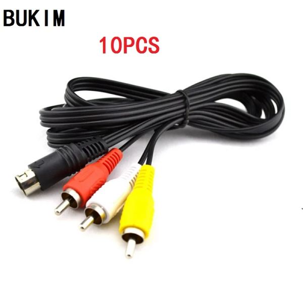 Cables Bukim 10 PCS Cable AV pour Sega Mega Drive 2 Genesis 2 et pour Mega Drive 3 Genesis 3