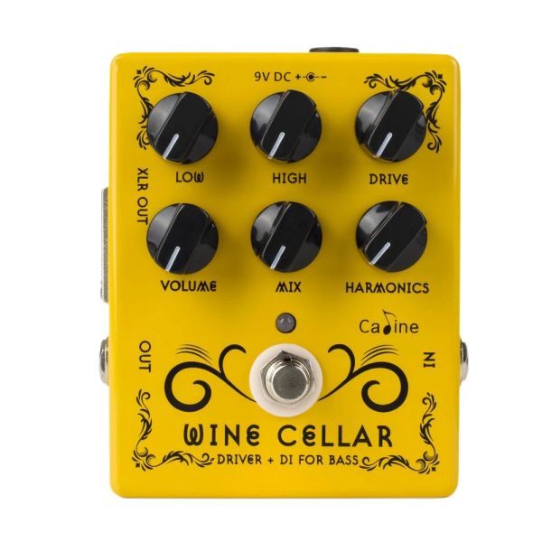 Cables Caline CP60 Driver+DI para el efecto de bajo Accesorios de guitarra Piezas de guitarra Mini Pedal