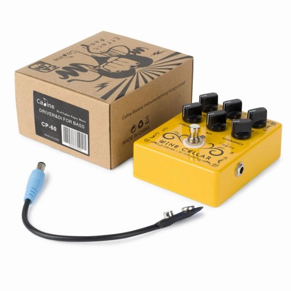 Câbles Caline CP60 Wine Cellar Driver Bass + DI Box Effets Pédale True Bypass Guitar Accessoires