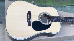 Kabels China Guitar Factory Custom Nieuwe Natural Solid Spruce Top Acoustic Guitar D Type 28 Model 41 "Guitar 8