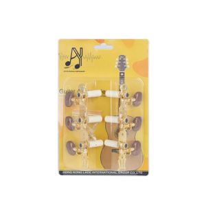 Kabels klassieke gitaar tuning peg machine hoofden afstemmen sleutel pinnen voor nylon strings 3+3 tuners gxmf