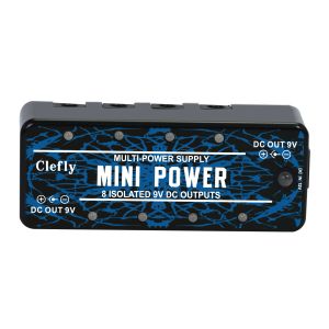 Cables Clefly Mini Pedal Pedal Pedales Fuente de alimentación Fuente de alimentación Multi Circuito 8 Salida de 9V aislada con cortocircuito Proteger