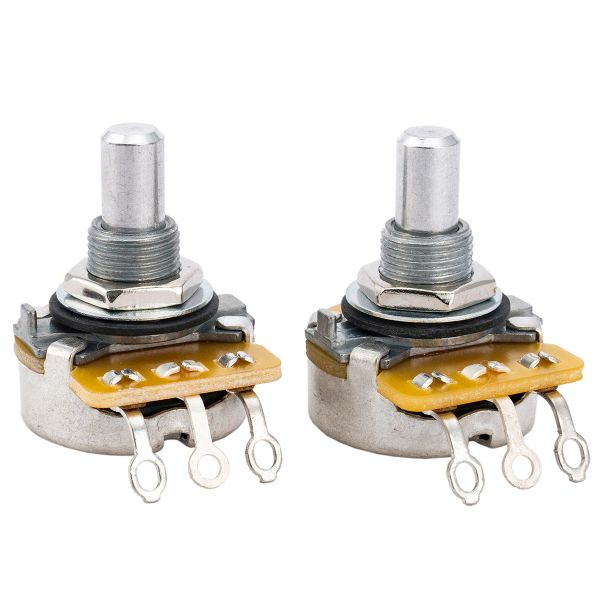 Cables CTS 450 Série A250K Solid Shaft Guitar Pots Potentiomètre audio pour la guitare et basse électriques américaines, tolérance à 10% (ensemble de 2)