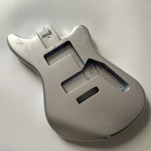 Câbles DB528 Couleur argentée métallique originale et authentique Eko Jazz Master Guitar Body inachevé pour le bricolage Remplacer la main droite