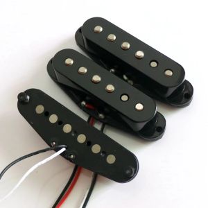 Kabels donlis gratis verzending gitar pick -up zwart ivory alnico 5 magnet strat single spoel gitaar pickups in witte kleur
