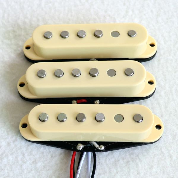Cables Donlis Good Sound Alnico 5 Rods ST Pickups de guitarra Bobina individual para piezas de reemplazo de edificio de guitarra SSS