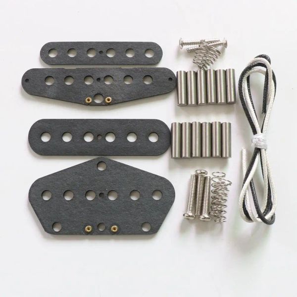 Câbles Donlis TL Pickup de guitare Kits de travail plat Bridge / pack avec alnico 5 tiges de guitare Pickups préwireaux de pick-up de guitare électrique