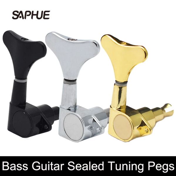 Cables Electric Basss Tuning Pegs Tuners Machine Heads Tiegas de ajuste/Botones Partes de guitarra izquierda y derecha