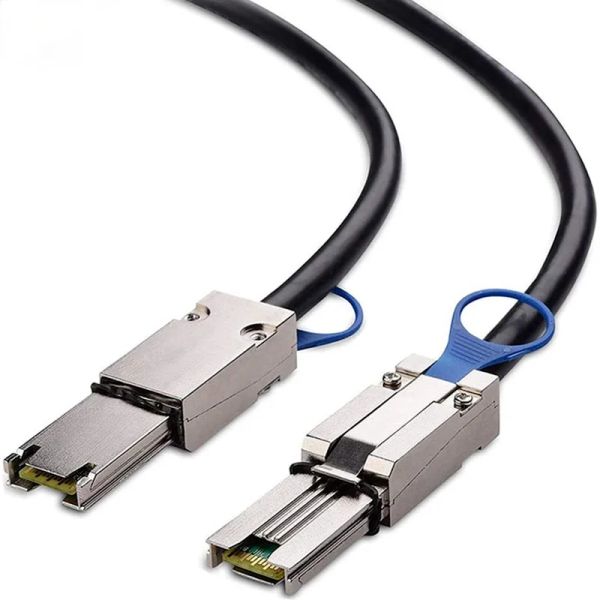 Câbles externes mini SAS 26p SFF8088 à SFF8088 Câble de données mini SFF8088 mâle à 8088 Câble masculin 26p à 26p Câble disque dur