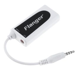 Kabels Flanger 3,5 mm uitvoer gitaar bas naar smartphone -effect interface ABS -verbinding Adapter Audio -connector voor iPhone iPad