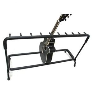 Kabels opvouwbare gitaarstandrek met 9 houders voor gitaar display opslag Universal Multi Guitar Floor Stand Holder Rack Accessoires