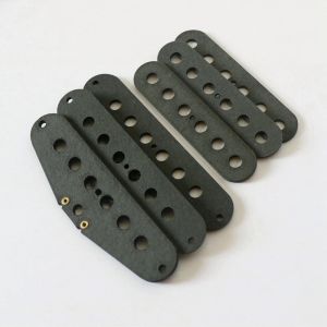 Kabels voor 3 pickups Black grijze vezelplaat Strat Gitaar Pick -up Flatwork met 48/50/52 mm snaarafstand