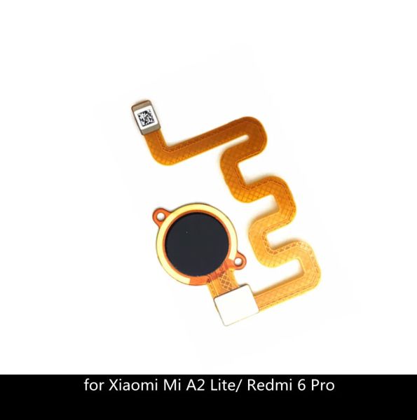 Cables para el sensor de identificación de cinta de huellas dactilares de Redmi 6 Pro Botón Cable flexible para Xiaomi Mi A2 Lite Lite Piezas de repuesto