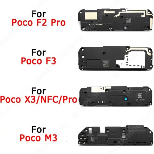 Câbles pour Xiaomi Poco M3 F3 F2 X3 NFC Pro Module Sound Buzzer Ringer Loudspeaker haut haut haut-parleur Board d'origine Remplacement des pièces de rechange