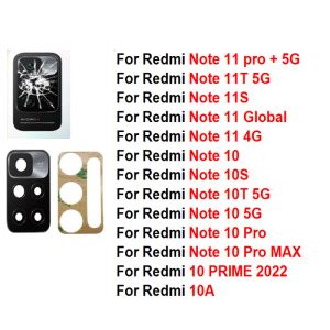 Câbles pour Xiaomi Redmi Note 10 10c 11 11s Pro + Max Prime 10T 11T 10S 10A 4G 5G 2022 BACK ARRIGE CAME CAME CAME LECS avec autocollant de colle