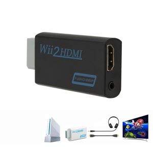 Câbles Full HD 1080p Wii2HDMI Convertisseur 3,5 mm Audio pour le moniteur PC HDMI Affichage pour l'adaptateur HDMICOMPATIBLE HDMIC