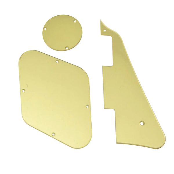 Cables Gold Mirror Gibson estándar Les Paul Pickguard El interruptor de la placa posterior de las cubiertas de la cavidad para la parte de la guitarra LP Droppshipping