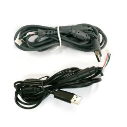 Câbles gris noir 4 broches Câble d'interface câblée Câble interchapé USB pour le contrôleur Xbox 360