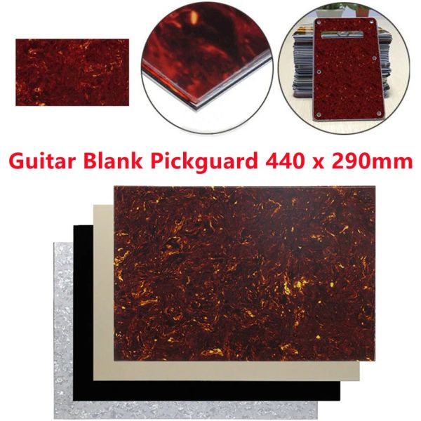 Cables Guitar Pickguard Pickguard Pickguard Pickguard Guitarra Electric Scratchplate Material de bricolaje 44 x 29 cm 3 Capas Partes de herramientas de guitarra