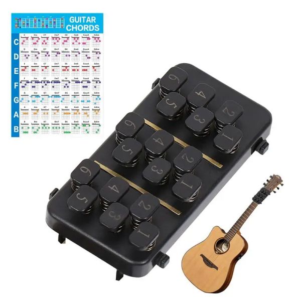 Câbles Guitare Chord Assistant Tools Apprentiel Tools Toolet Guitar Trainer Chord Exercice Tool Universal Portable Guitar Practice Aide