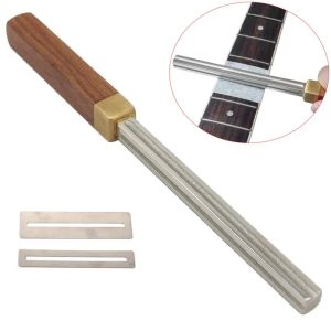 Câbles Guitare Fret couronnement de guitare Luthier Fret Fret Tourning Repairing Tool avec 2 pcs Instruments de protection du cou accessoires en bois