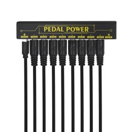 Cables Fuente de alimentación del pedal de guitarra 8 Salida de CC aislada 9V Fuente de alimentación del pedal de ruido inferior para pedales de efecto