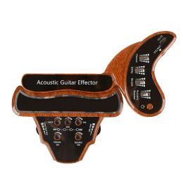 Câbles Pickup de guitare Folk Folk Acoustic Electric Chorus Delay Reverb Effecteur Guitar Pickup pour accessoires de guitare acoustique classique